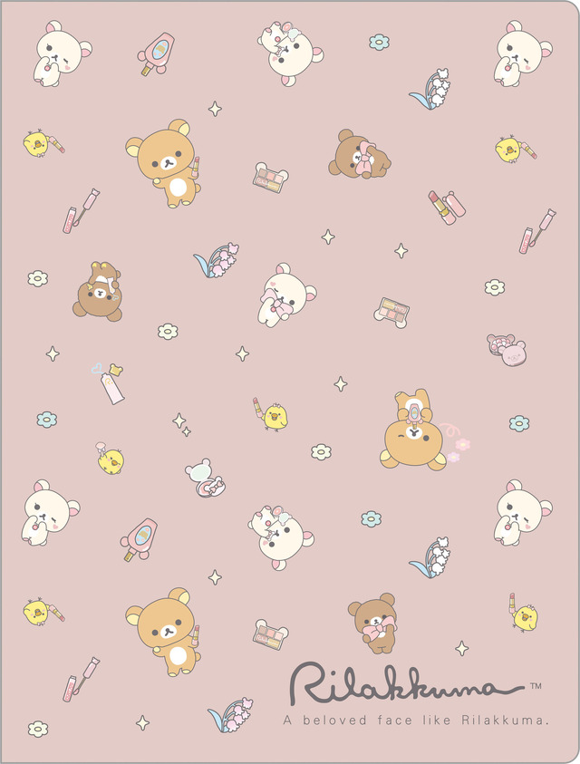 サンエックス「Makeup Rilakkuma ハードカバーダブルクリアホルダー」（C）2025 SAN-X CO., LTD. ALL RIGHTS RESERVED.