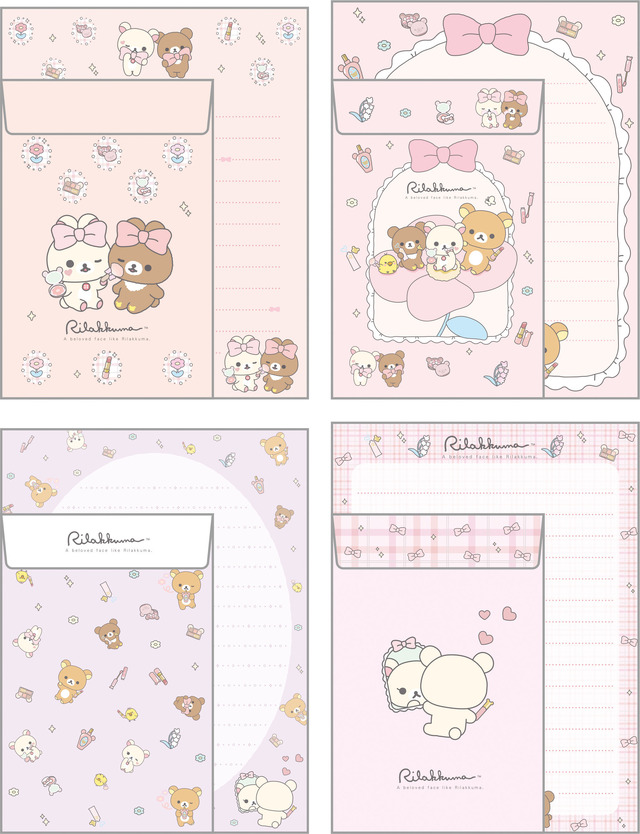 サンエックス「Makeup Rilakkuma レターセット」（C）2025 SAN-X CO., LTD. ALL RIGHTS RESERVED.