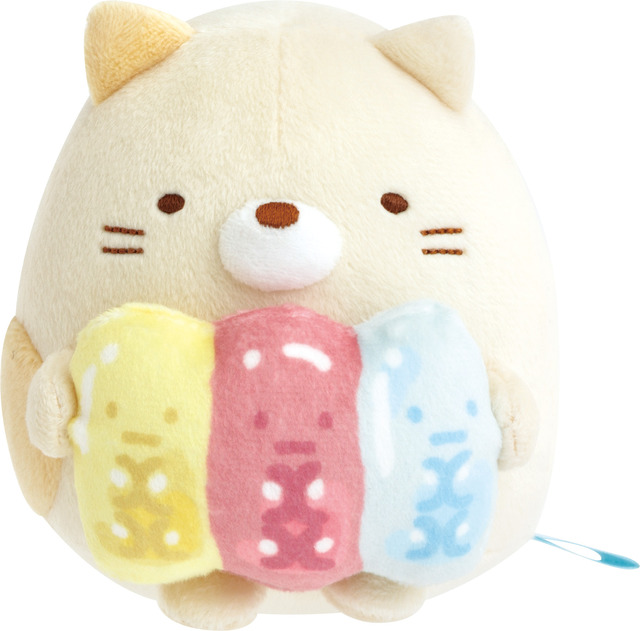 すみっコぐらし「グミグミパーティー」グミグミぬいぐるみ　ねこ（C）2025 SAN-X CO., LTD. ALL RIGHTS RESERVED.