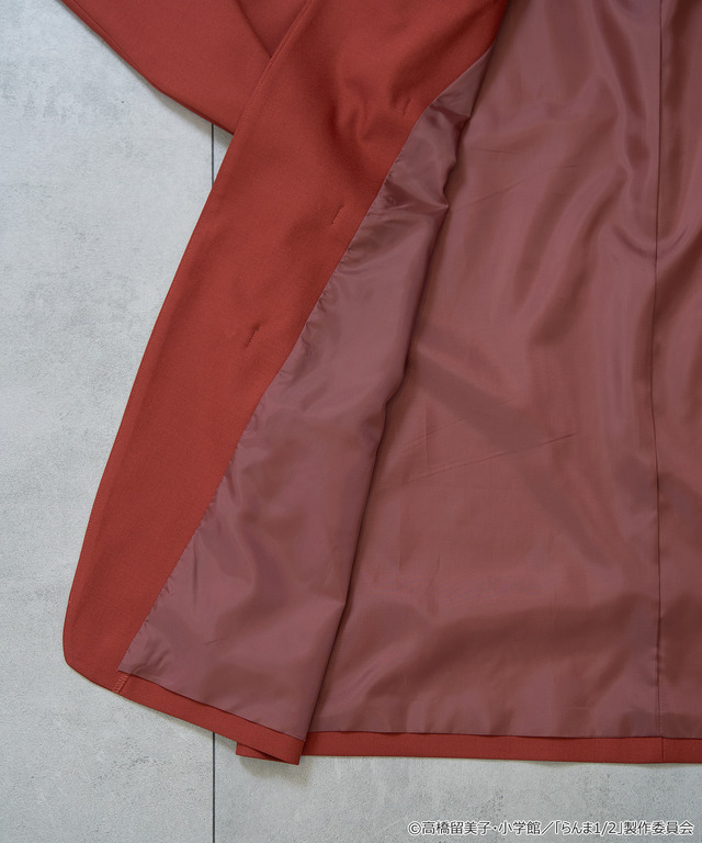 TVアニメ『らんま1/2』× earth music＆ecology Japan Label「チャイナシャツジャケット」ボルドー（C）高橋留美子・小学館/「らんま1/2」製作委員会