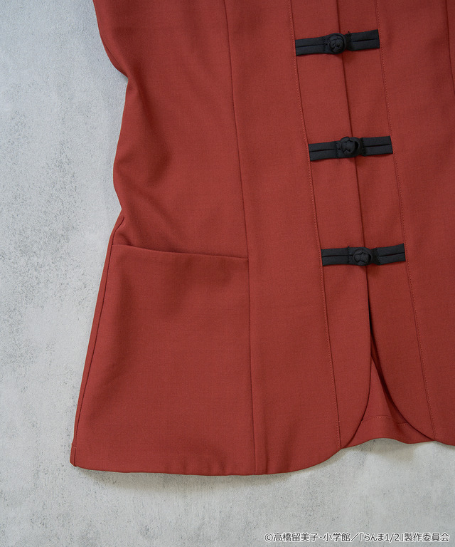 TVアニメ『らんま1/2』× earth music＆ecology Japan Label「チャイナビスチェ」ボルドー（C）高橋留美子・小学館/「らんま1/2」製作委員会