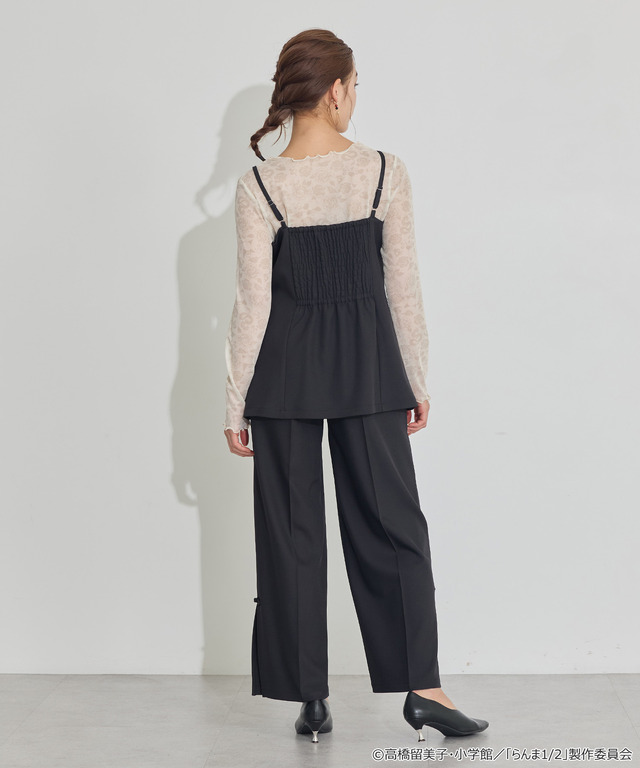 TVアニメ『らんま1/2』× earth music＆ecology Japan Label「チャイナビスチェ」ブラック　着用イメージ（C）高橋留美子・小学館/「らんま1/2」製作委員会