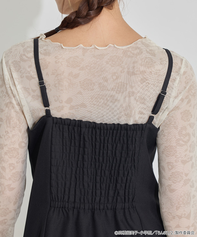 TVアニメ『らんま1/2』× earth music＆ecology Japan Label「チャイナビスチェ」ブラック　着用イメージ（C）高橋留美子・小学館/「らんま1/2」製作委員会