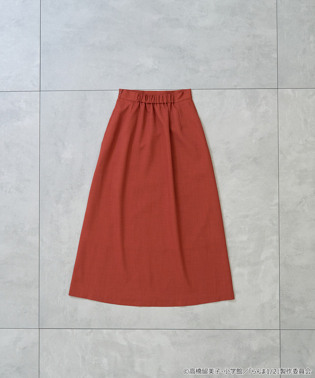 TVアニメ『らんま1/2』× earth music＆ecology Japan Label「チャイナスカート」ボルドー（C）高橋留美子・小学館/「らんま1/2」製作委員会