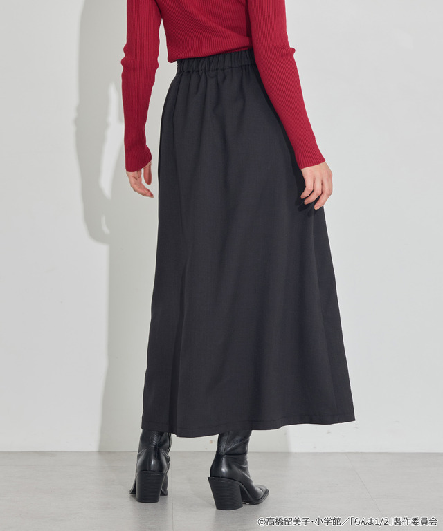 TVアニメ『らんま1/2』× earth music＆ecology Japan Label「チャイナスカート」ブラック　着用イメージ（C）高橋留美子・小学館/「らんま1/2」製作委員会