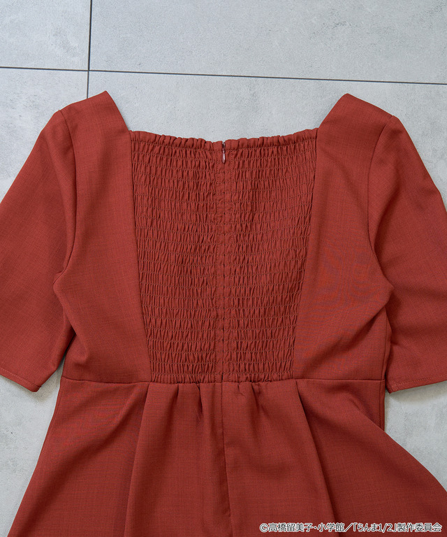 TVアニメ『らんま1/2』× earth music＆ecology Japan Label「チャイナワンピース」ボルドー（C）高橋留美子・小学館/「らんま1/2」製作委員会