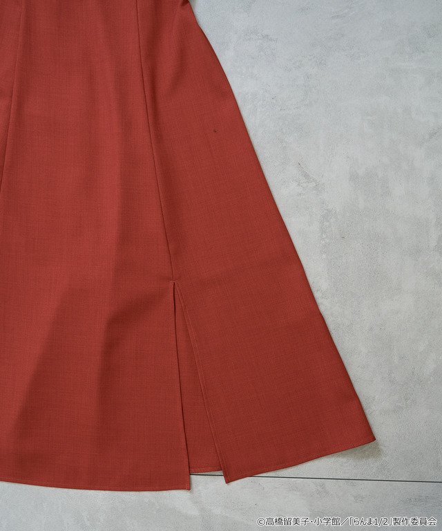 TVアニメ『らんま1/2』× earth music＆ecology Japan Label「チャイナワンピース」ボルドー（C）高橋留美子・小学館/「らんま1/2」製作委員会