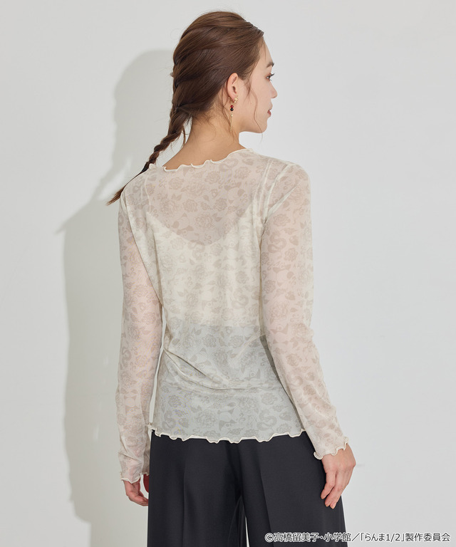 TVアニメ『らんま1/2』× earth music＆ecology Japan Label「シアートップス」アイボリー　着用イメージ（C）高橋留美子・小学館/「らんま1/2」製作委員会