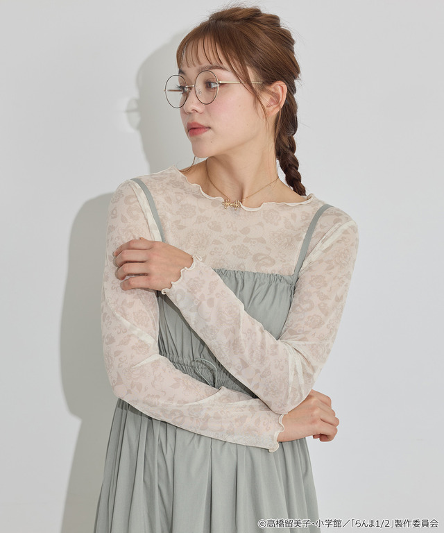 TVアニメ『らんま1/2』× earth music＆ecology Japan Label「シアートップス」アイボリー　着用イメージ（C）高橋留美子・小学館/「らんま1/2」製作委員会