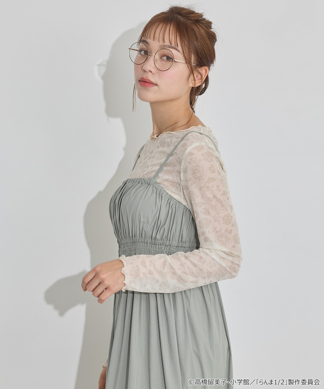 TVアニメ『らんま1/2』× earth music＆ecology Japan Label「シアートップス」アイボリー　着用イメージ（C）高橋留美子・小学館/「らんま1/2」製作委員会