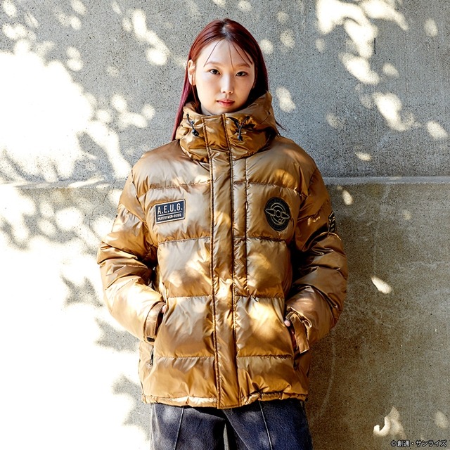 STRICT-G nishikawa『機動戦士Zガンダム』アップサイクルダウンジャケット 百式　着用イメージ