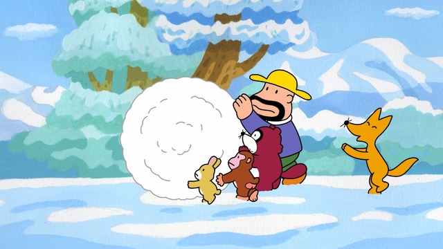 「明治プロビオヨーグルト R-1」第2弾 CM「雪だるま」篇カット