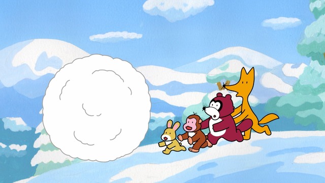 「明治プロビオヨーグルト R-1」第2弾 CM「雪だるま」篇カット