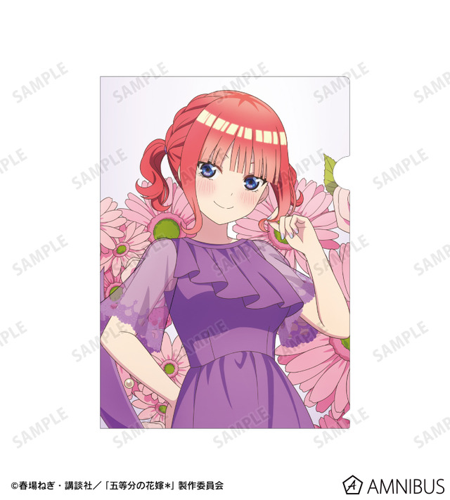 TVスペシャルアニメ『五等分の花嫁＊』描き下ろし 中野二乃 ハーバリウムver. A4クリアファイル