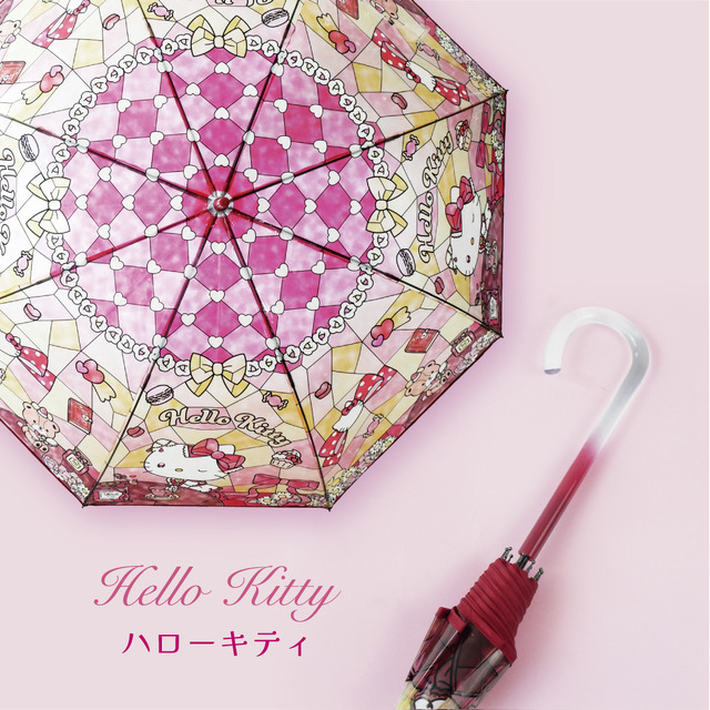 「サンリオキャラクターズ　ステンドグラスアンブレラ」ハローキティ