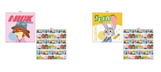 クッションカバー（ニック）、クッションカバー（ジュディ）