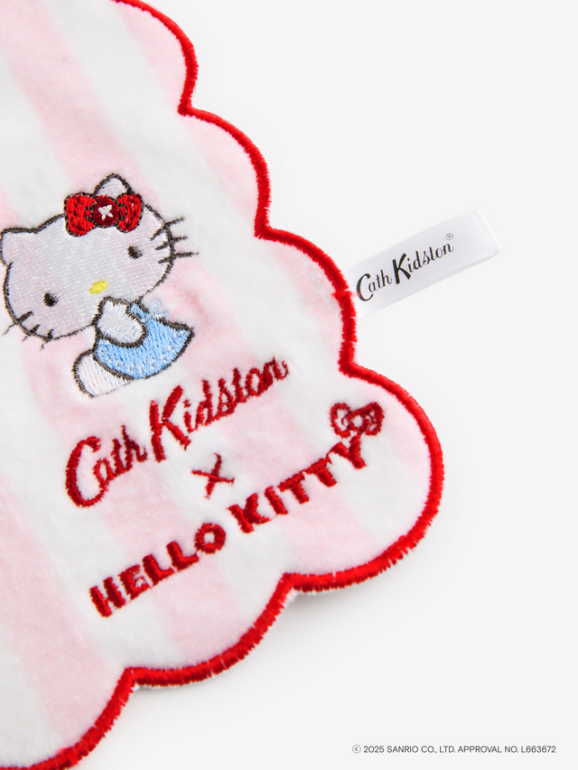 ハローキティ×Cath Kidston「タオルハンカチ Stripe」