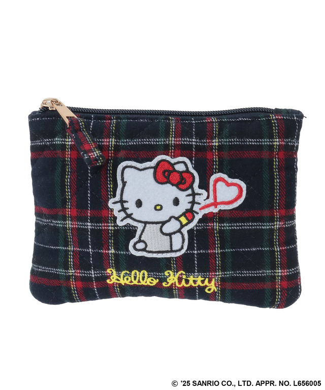 サンリオキャラクターズ×Green Parks 「キルトポーチ」ハローキティ