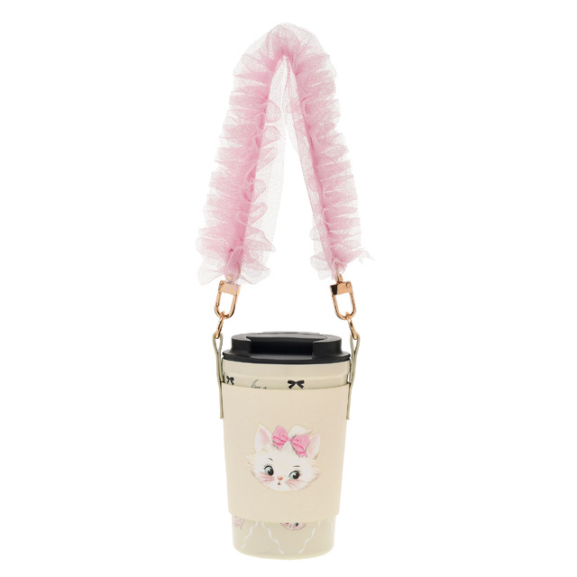 ディズニーのアニメ映画『おしゃれキャット』公開55周年記念「マリー おしゃれキャット タンブラー ステンレス ホルダー付き ARISTOCATS 55TH」