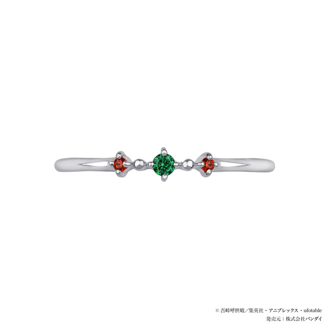 アニメ『鬼滅の刃』ジュエリー第6弾「竈門炭治郎　セットリング」リング（石）