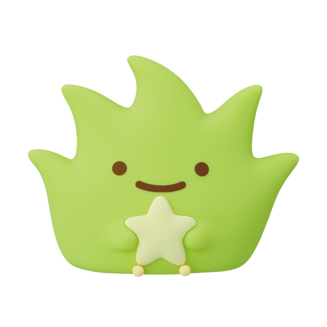 B賞：ざっそう ルームライト　約14cm