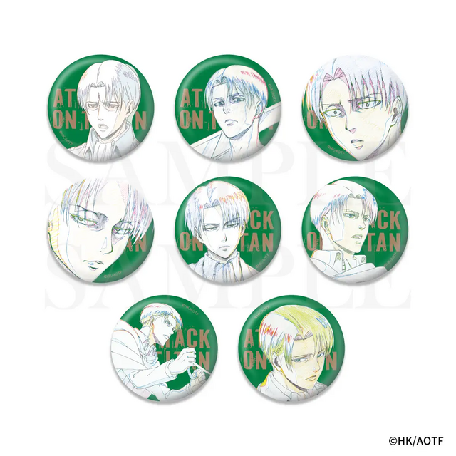 進撃の巨人 Key:prime リヴァイ確定ランダム缶バッジ