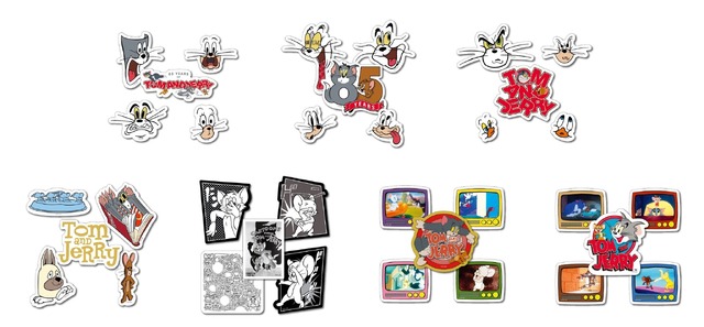 Happyくじ『TOM and JERRY FUNNY ART!』5　G賞 ステッカーセット（全7種）