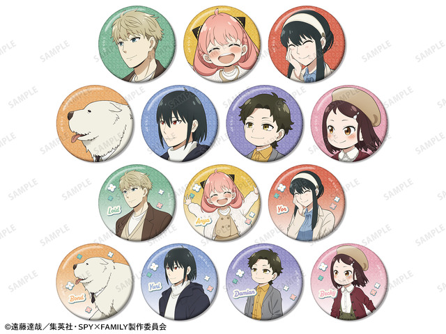 TVアニメ『SPY×FAMILY』描き下ろし 歩みver. トレーディンググリッター缶バッジ（全14種）