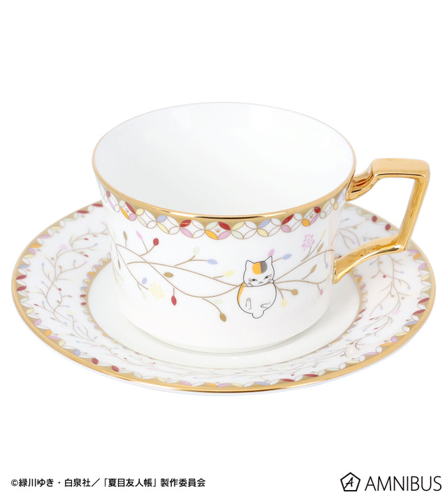TVアニメ『夏目友人帳』ノリタケコラボ ニャンコ先生 カップ＆ソーサー