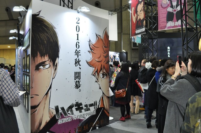 「亜人」「ハイキュー!!」「グリムガル」など人気作が多過ぎるTOHOブースはいつでも満員御礼