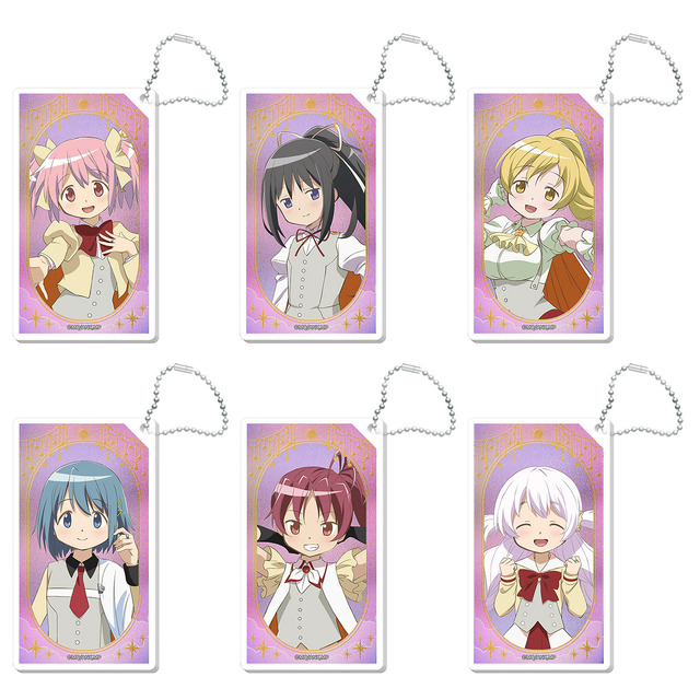 「魔法少女まどか☆マギカ in CHARA POP STORE」キラキラアクリルキーホルダー（全6種）