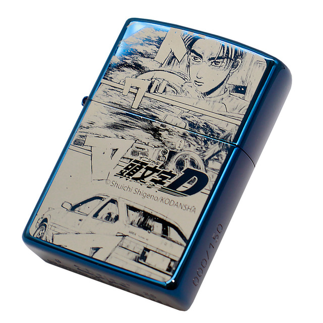 『頭文字D』「特別仕様ZIPPO 30周年記念モデル」ブルーチタン版