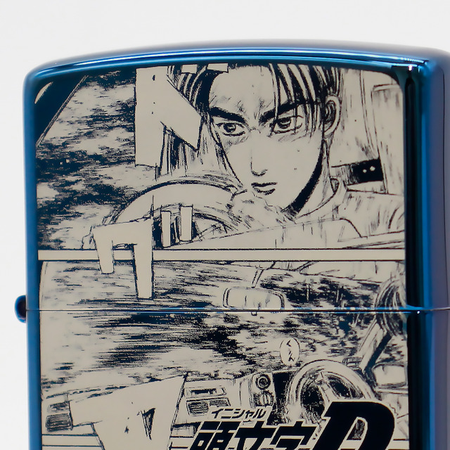 『頭文字D』「特別仕様ZIPPO 30周年記念モデル」ブルーチタン版