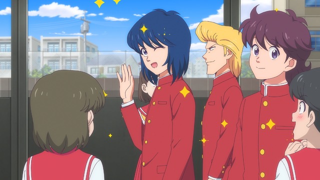 冬アニメ『ハイスクール！奇面組』第1話「奇面組登場！」先行場面カット