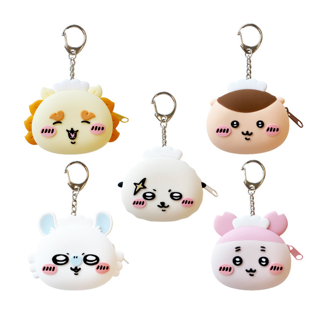 シリコンポーチ 全8種 各￥1,430(税込) モモンガ・くりまんじゅう・ラッコ・シーサー 古本屋は2/13（金）新発売