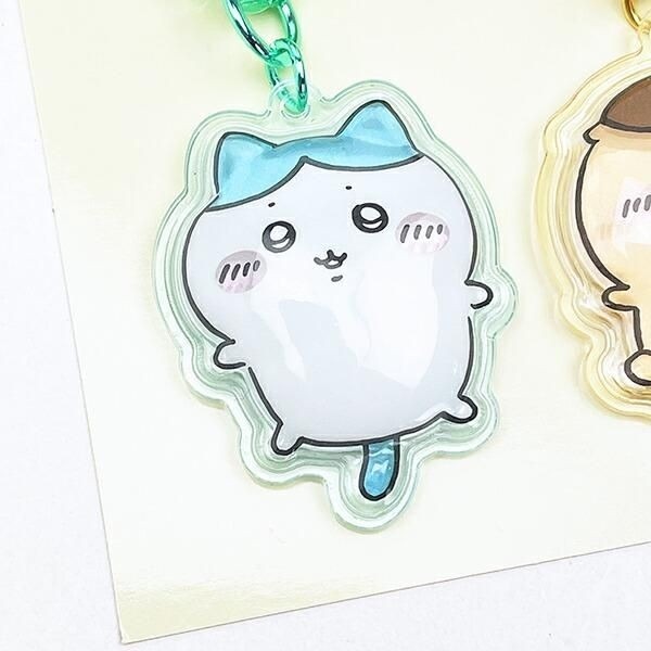 「ちいかわ ぷっくりったいペアキーホルダー」ハチワレ＆くりまんじゅう