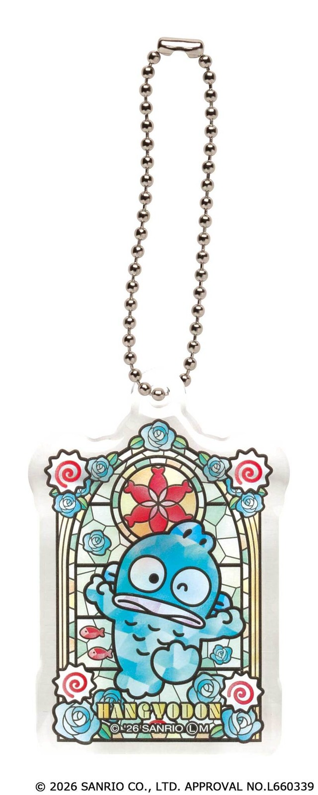 サンリオキャラクターズ　ステンドグラス風アクリルキーチェーン