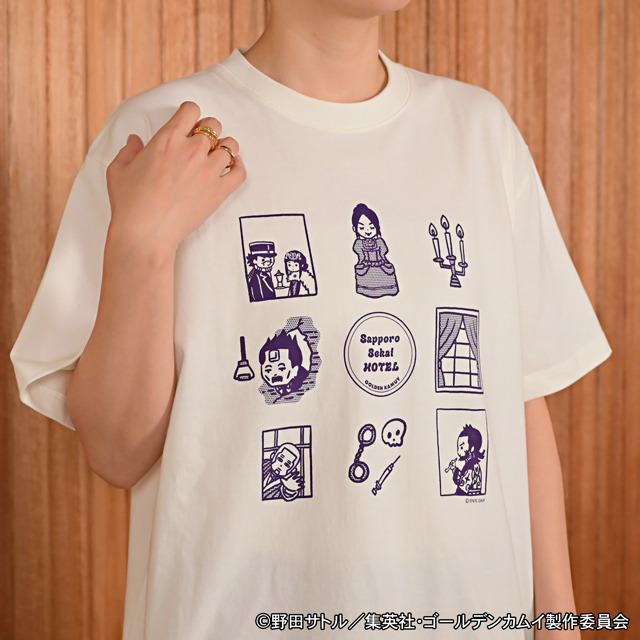 TVアニメ『ゴールデンカムイ』クルーネックTシャツB（札幌世界ホテル）