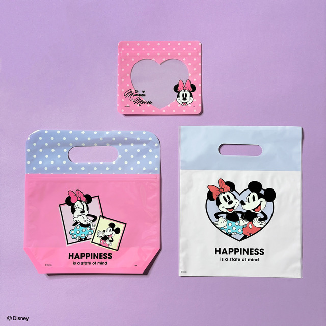 ジッパーバッグ　4P　　　　　　　　　　　　　　　　　　　ハンドルジッパーバッグ　2P　　　　　　　　　　　　　　　ハンドルバッグ　5P　各110円（税込）