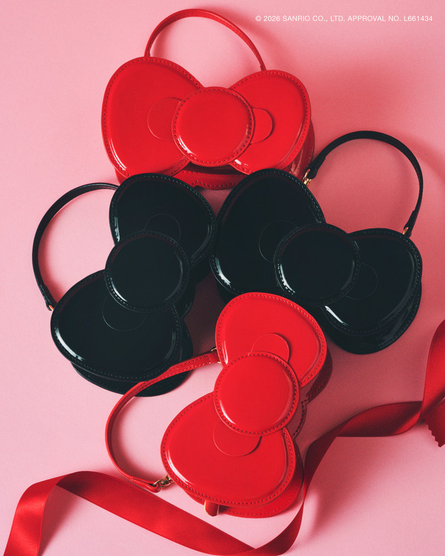 HELLO KITTY × ROPE' PICNIC「2WAYストラップ付きミニショルダーリボンバッグ」