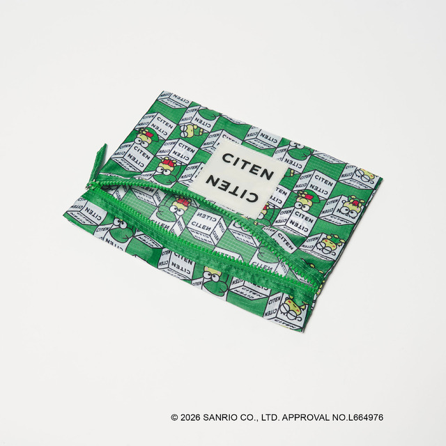 サンリオキャラクターズ×CITEN「フラットポーチ」けろけろけろっぴ