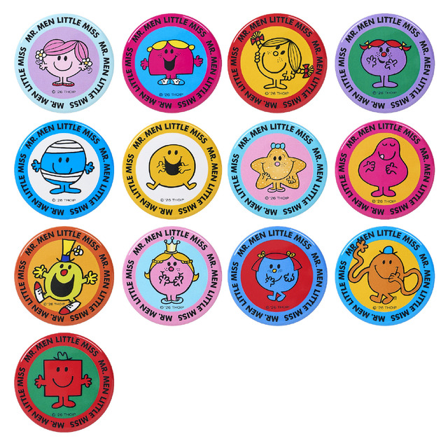 MR. MEN LITTLE MISS MARKET 原宿店　オープン記念ノベルティ「缶バッジ」