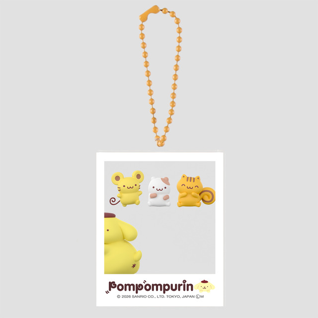 「ポムポムプリン はいっ！ポーズ！キーホルダー」あれ？プリンはどこ？？