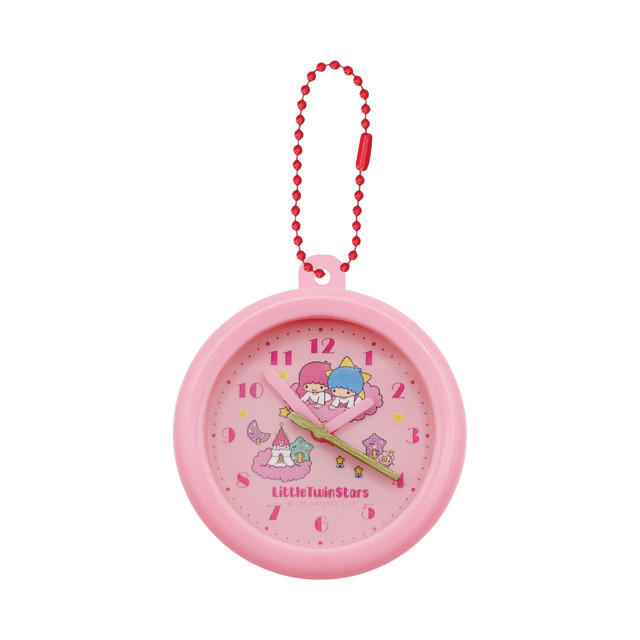 「サンリオキャラクターズ レトロ壁掛け時計風クリップキーホルダー」(全6種)