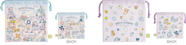 巾着（各660円※税込）：ポリエステル・W紐タイプ