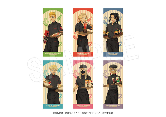 東京リベンジャーズ×焼肉冷麺やまなか家コラボ　グッズ購入特典「クラフトステッカー」全6種