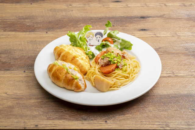 GiGOコラボカフェ「黒子のバスケ」_黄瀬＆笠松　クロワッサンサンドと肉じゃがパスタセット