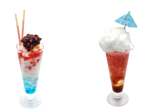 甘党！宇治銀時丼風クリームフロート、神威のパチパチわたあめコーラ