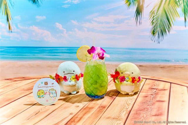 「すみっコぐらし×アロハテーブル」すみっコパシフィックブルー（イメージ）