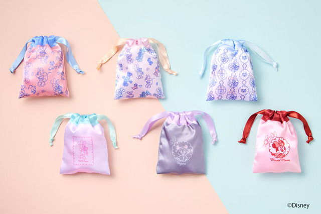 ローソン限定「Disney shopping collection」第1弾「リボン巾着」ランダム6種